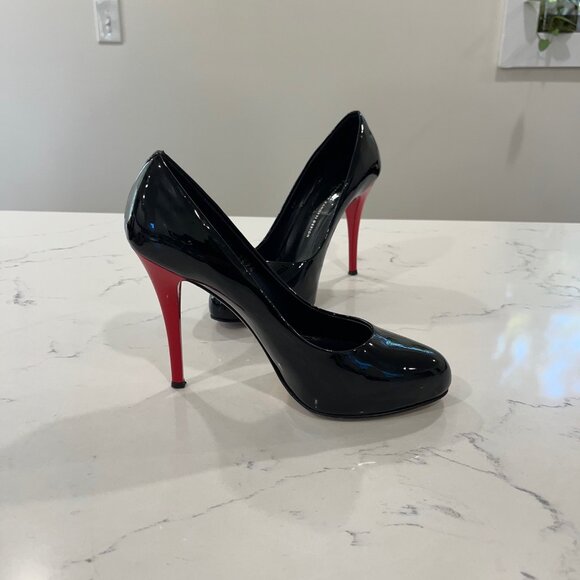 Giuseppe Zanotti Pumps Black with Red hills Made in Italy Size 38/8US - Picture 10 of 10